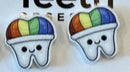 Rainbow Dental Earrings