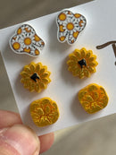 Molar, Sunflower and Daisy Dental Tooth Earrings