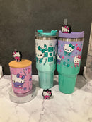 Dental Kitty Topper 40oz Tumbler & Pink Coffee Mug Set