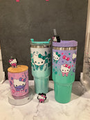 Dental Kitty Topper 40oz Tumbler & Pink Coffee Mug Set