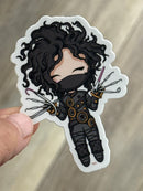 Dental Halloween Sticker: Edward Scissorhands Tooth