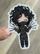 Dental Halloween Sticker: Edward Scissorhands Tooth
