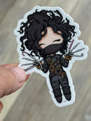 Dental Halloween Sticker: Edward Scissorhands Tooth
