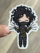 Dental Halloween Sticker: Edward Scissorhands Tooth