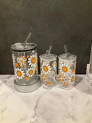 Dental Daisy Glass Cup