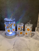 Dental Daisy Glass Cup