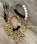 Leopard Print Tooth Keychain: Dental Assistant Gift