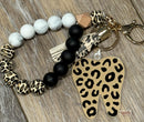Leopard Print Tooth Keychain: Dental Assistant Gift