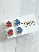 Glitter Tooth Earrings: Dental Hygiene Gift