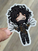 Dental Halloween Sticker: Edward Scissorhands Tooth