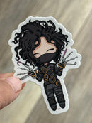 Dental Halloween Sticker: Edward Scissorhands Tooth