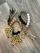 Leopard Print Tooth Keychain: Dental Assistant Gift