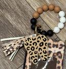 Leopard Print Tooth Keychain: Dental Assistant Gift