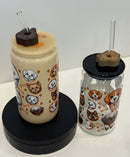 Doggie Glass with Tooth Straw Topper – Cute Pet & Dental Cup | Gift for Dental Assistants, Hygienists, Students Dog Lovers