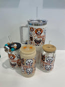 Doggie Glass with Tooth Straw Topper – Cute Pet & Dental Cup | Gift for Dental Assistants, Hygienists, Students Dog Lovers