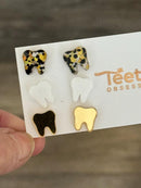 Glitter Dental Earrings, Red Teeth Earrings, Tooth Earrings, Tooth Earrings, Dental Hygiene Gift Dental Assistant, Dental Graduation