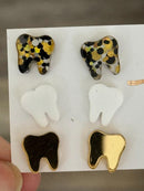 Glitter Dental Earrings, Red Teeth Earrings, Tooth Earrings, Tooth Earrings, Dental Hygiene Gift Dental Assistant, Dental Graduation