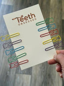 Dental Paper Clips, Tooth Clips, Teeth and Floss Paper Clips, Dental Gifts, Dental Office Gifts, Dental Hygiene Gift