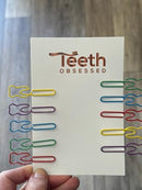 Dental Paper Clips, Tooth Clips, Teeth and Floss Paper Clips, Dental Gifts, Dental Office Gifts, Dental Hygiene Gift