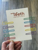 Dental Paper Clips, Tooth Clips, Teeth and Floss Paper Clips, Dental Gifts, Dental Office Gifts, Dental Hygiene Gift