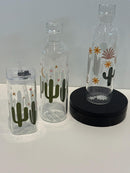 Cactus Bottle and Glass, Dental Assistant Gift | Hygienist Tumbler | Dentist Mug | Tooth Glass Can | Dental Team Gifts | Teeth Cup