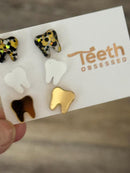 Glitter Dental Earrings, Red Teeth Earrings, Tooth Earrings, Tooth Earrings, Dental Hygiene Gift Dental Assistant, Dental Graduation