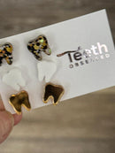 Glitter Dental Earrings, Red Teeth Earrings, Tooth Earrings, Tooth Earrings, Dental Hygiene Gift Dental Assistant, Dental Graduation