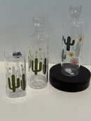 Cactus Bottle and Glass, Dental Assistant Gift | Hygienist Tumbler | Dentist Mug | Tooth Glass Can | Dental Team Gifts | Teeth Cup