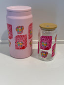 Valentine Candy Tumbler or Libbey Glass | Candy Heart Cup | Valentine Drinkware | Cute Valentine Gift | Dental Valentine Cup