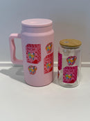 Valentine Candy Tumbler or Libbey Glass | Candy Heart Cup | Valentine Drinkware | Cute Valentine Gift | Dental Valentine Cup