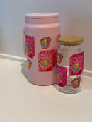 Valentine Candy Tumbler or Libbey Glass | Candy Heart Cup | Valentine Drinkware | Cute Valentine Gift | Dental Valentine Cup