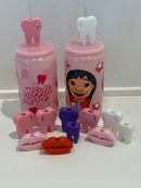 Valentine’s Day Dental Mug and Heart Glass Set | Tooth & Smile Straw Toppers | Dental Gift | Hygienist Assistant Gift | Love Teeth