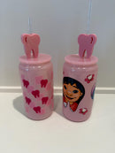 Valentine’s Day Dental Mug and Heart Glass Set | Tooth & Smile Straw Toppers | Dental Gift | Hygienist Assistant Gift | Love Teeth