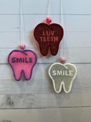 Valentine Tooth Freshener | Dental Air Freshener | Tooth Shaped Freshener | Valentine Dental Gift | Hygienist Assistant Gift