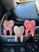 Valentine Dental Car Freshies, Tooth Freshener, Dental Hygienists, Teeth Freshener, Dental Car Fresheners, Tooth Mold, Tooth Vent