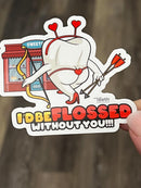 Valentine’s Mrs Flossy | Dental Valentine Quotes | Funny Tooth Love Sayings | Dental Decor | Hygienist Assistant Gift