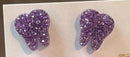 Purple Tooth Dental Earrings, Teeth Earrings, Tooth Studs, RDH, Hygienist, Dental Hygiene Gift, Dental Assistant, Dental Graduation