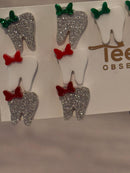 Dental Earrings, Teeth Earrings, Tooth Earrings, Glitter Tooth Earrings, Dental Hygiene Gift Dental Assistant, Dental Graduation