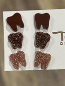 Rose Gold Tooth Dental Earrings, Teeth Earrings, Tooth Studs, RDH, Hygienist, Dental Hygiene Gift, Dental Assistant, Dental Graduation