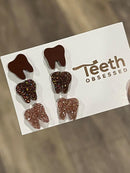 Rose Gold Tooth Dental Earrings, Teeth Earrings, Tooth Studs, RDH, Hygienist, Dental Hygiene Gift, Dental Assistant, Dental Graduation