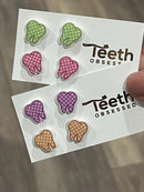 Dental Earrings, Teeth Earrings, Tooth Earrings, Glitter Tooth Earrings, Dental Hygiene Gift Dental Assistant, Dental Graduation