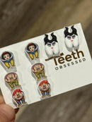 Dental Earrings, Teeth Earrings, Tooth Earrings, Glitter Tooth Earrings, Dental Hygiene Gift Dental Assistant, Dental Graduation