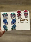 Dental Earrings, Teeth Earrings, Tooth Earrings, Glitter Tooth Earrings, Dental Hygiene Gift Dental Assistant, Dental Graduation