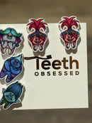 Dental Earrings, Teeth Earrings, Tooth Earrings, Glitter Tooth Earrings, Dental Hygiene Gift Dental Assistant, Dental Graduation