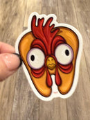 Rooster Dental Stickers | Dentist Office Decor | Dental Assistant Gift | Hygienist Sticker | Tooth Stickers | Dental Team Swag