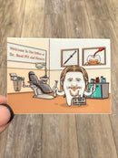 Brad Pit and Fissures Dental Stickers | Dental Sealant| Dental Assistant Gift | Hygienist Sticker | Tooth Stickers | Dental Team Swag