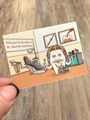 Brad Pit and Fissures Dental Stickers | Dental Sealant| Dental Assistant Gift | Hygienist Sticker | Tooth Stickers | Dental Team Swag