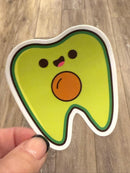 Avocado Dental Stickers | Dentist Office Decor | Dental Assistant Gift | Hygienist Sticker | Tooth Stickers | Dental Team Swag