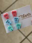 Valentine Dental Earrings, Heart Teeth Earrings, Tooth Studs, RDH, Hygienist, Dental Hygiene Gift, Dental Assistant, Dental Graduation