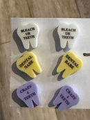 Valentine Dental Earrings, Heart Teeth Earrings, Tooth Studs, RDH, Hygienist, Dental Hygiene Gift, Dental Assistant, Dental Graduation